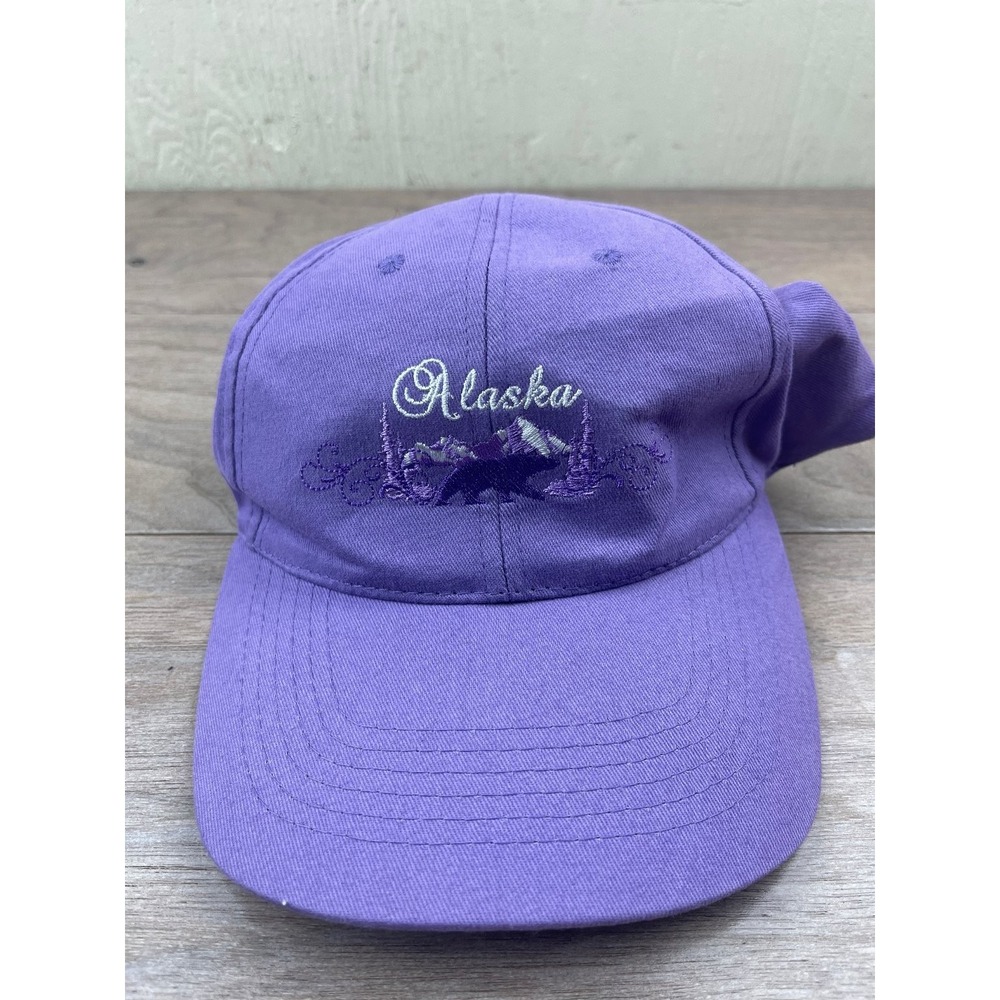 Arctic Circle Enterprises Hat Women's Purple Alaska Embroidered